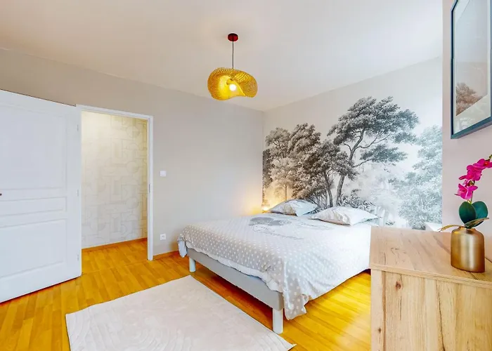 L'ecrin Cozy - Thermal - Cite Judiciaire 4 Personnes Apartamento